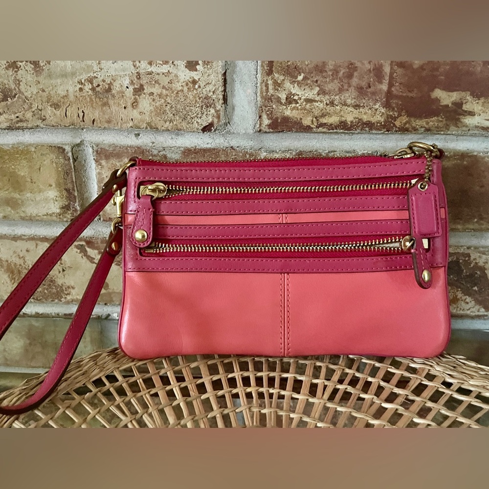 Coach Leather Wristlet